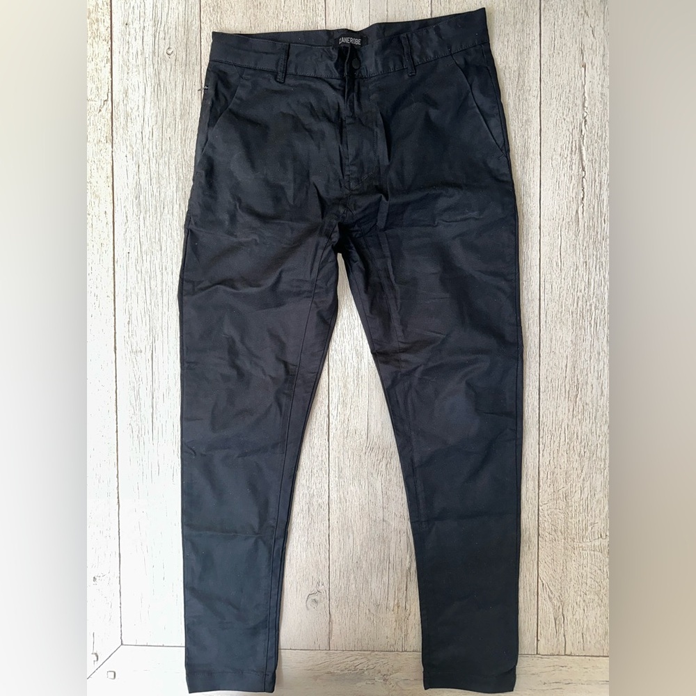 Zanerobe Black Chinos Slim Fit Tapered